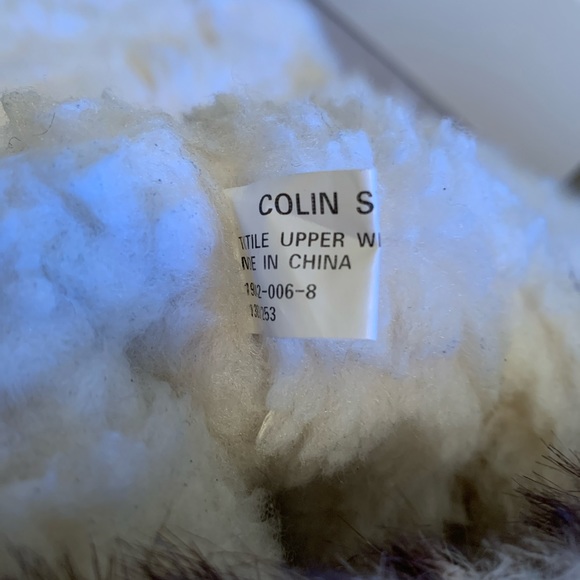 Victorias Secret vintage Colin Stuart Yeti fur boot suede trim . White and brown - Picture 3 of 8